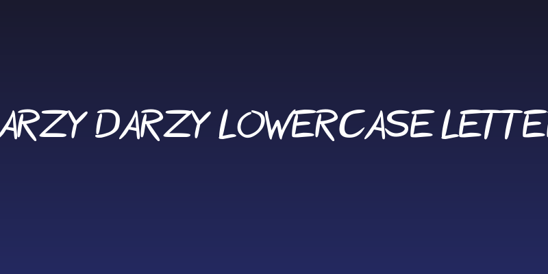 Starzy Darzy lowercase letters Social Header