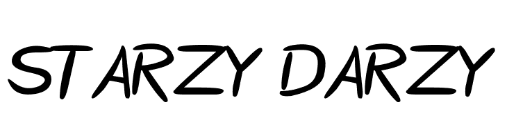 Starzy Darzy Font