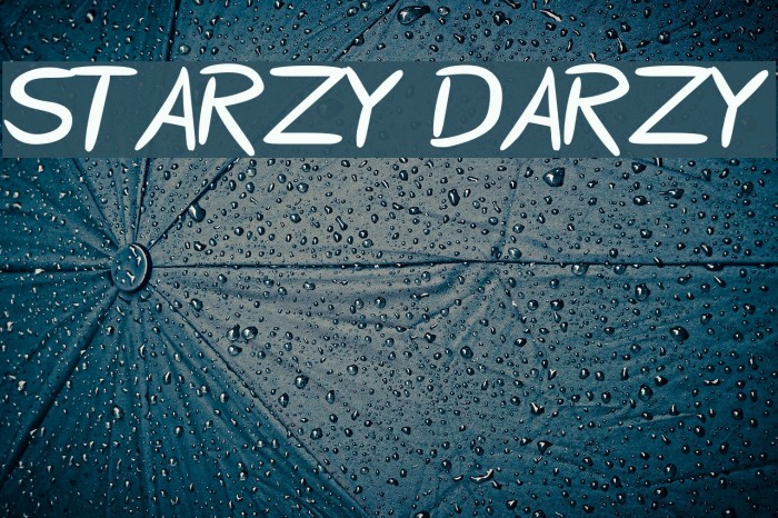 Starzy Darzy Font examples