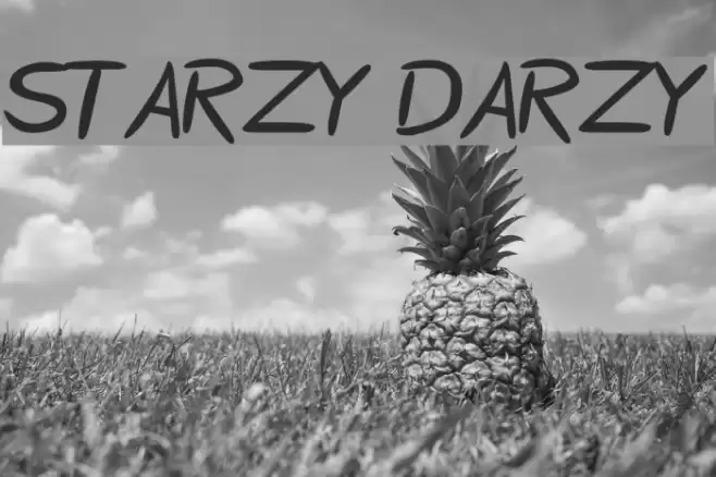 Starzy Darzy Font examples