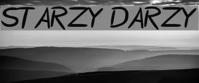 Starzy Darzy Font examples