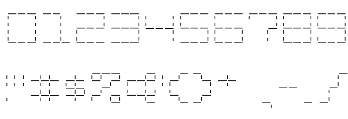 Stash of Dashes Font OTHER CHARS
