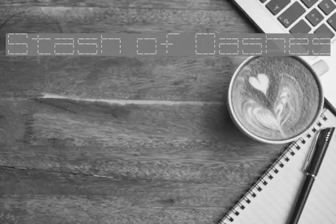 Stash of Dashes Font examples