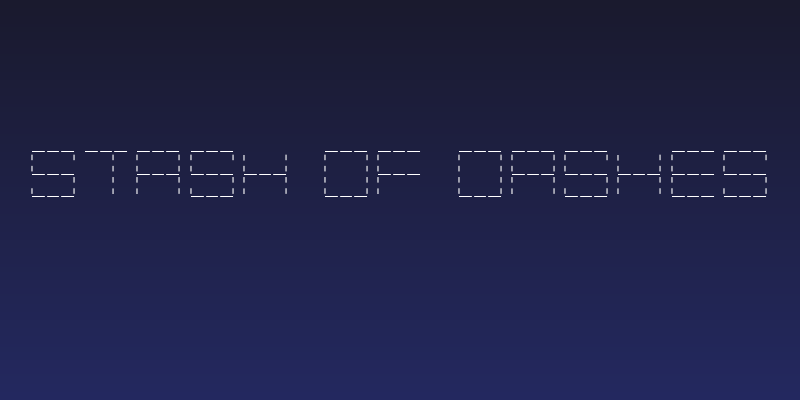 Stash of Dashes Social Header