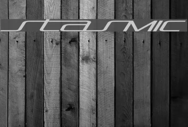 Stasmic Font examples
