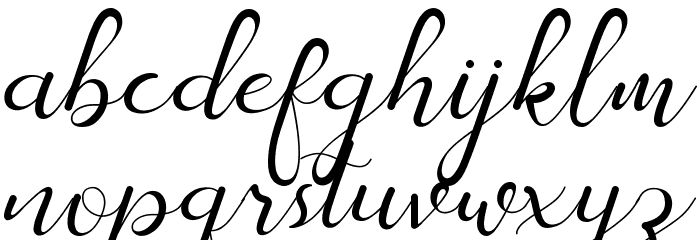 Stasya Free Font LOWERCASE