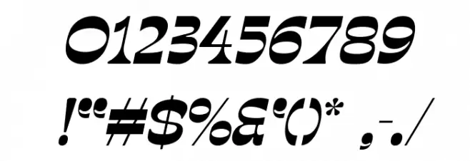 Stata Mater Italic Font OTHER CHARS