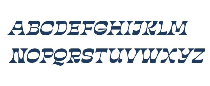 Stata Mater Italic Uppercase