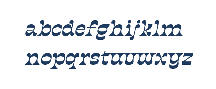 Stata Mater Italic Lowercase