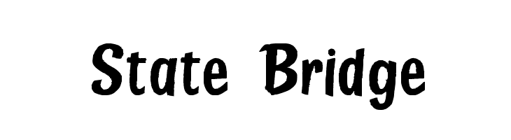 State Bridge Font
