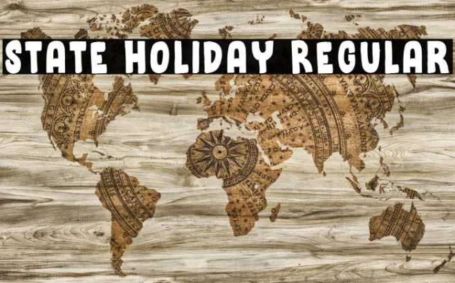 State Holiday Regular Example 1