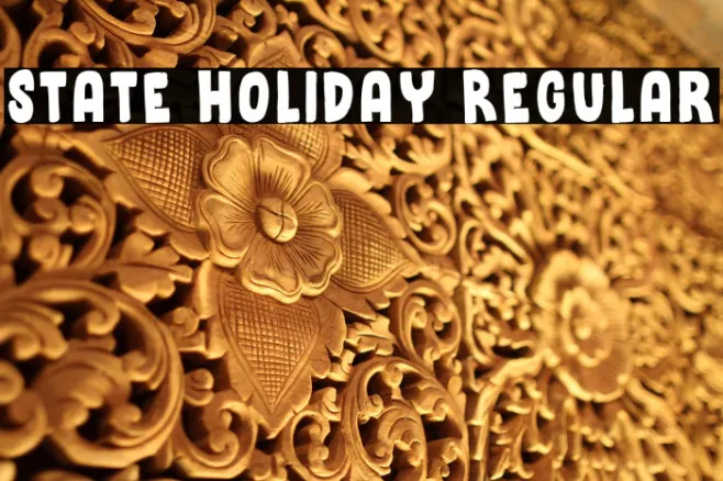State Holiday Regular Example 2