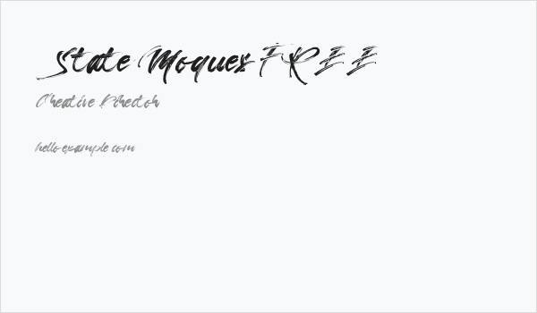 State Moques FREE Business Card