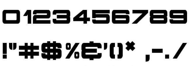 State Secret Font OTHER CHARS