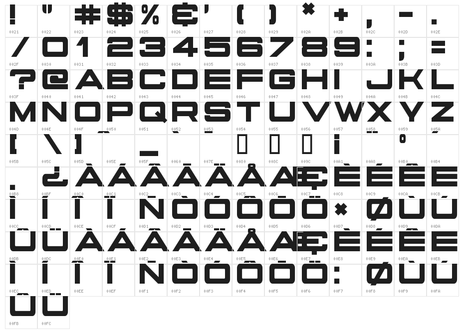 State Secret Character Map