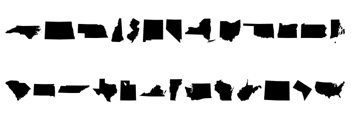 StateFace-Regular Font LOWERCASE
