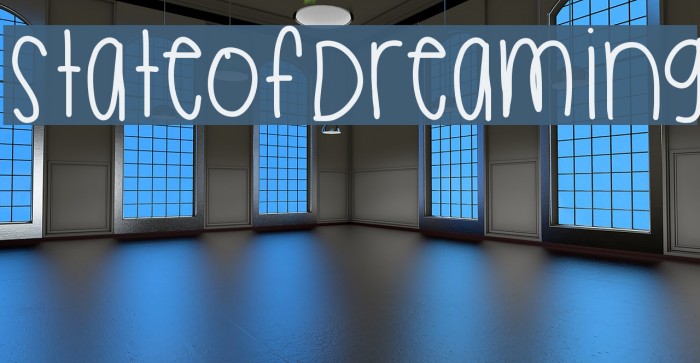 StateOfDreaming Font examples