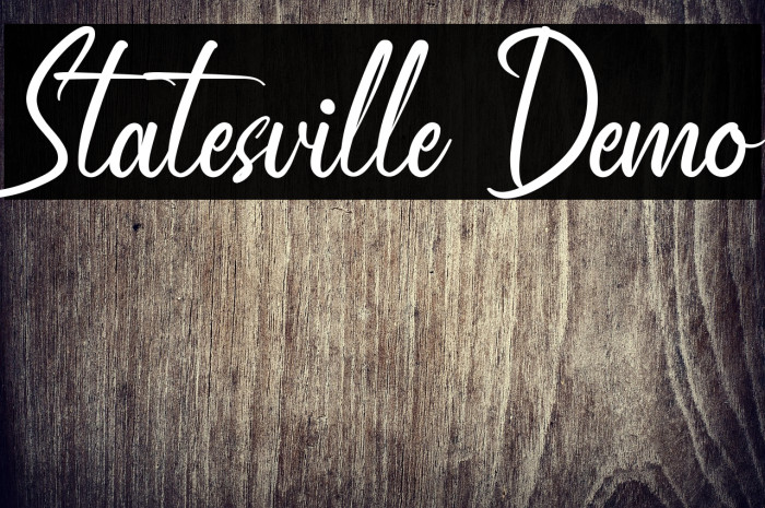 Statesville Demo Example 1