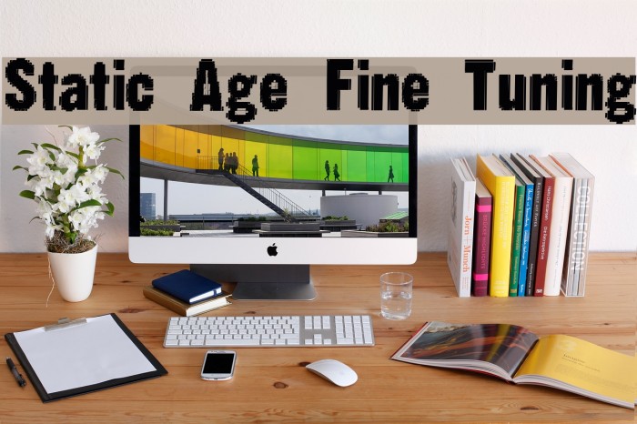 Static Age Fine Tuning Font examples