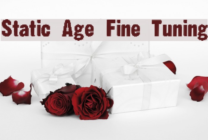 Static Age Fine Tuning Font examples