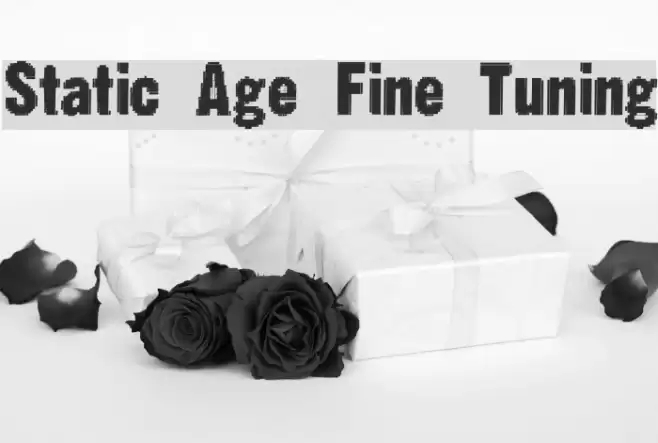 Static Age Fine Tuning Font examples