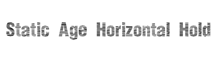 Static Age Horizontal Hold  font caratteri gratis