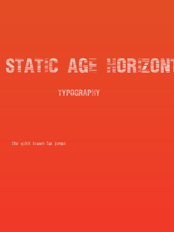 Static Age Horizontal Hold Poster
