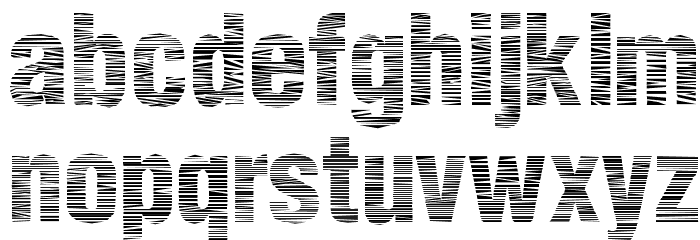 Static Age Horizontal Hold Font LOWERCASE