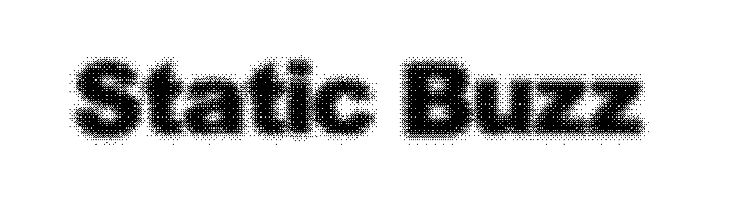 Static Buzz Font