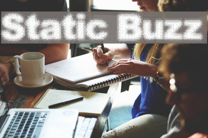 Static Buzz Font examples