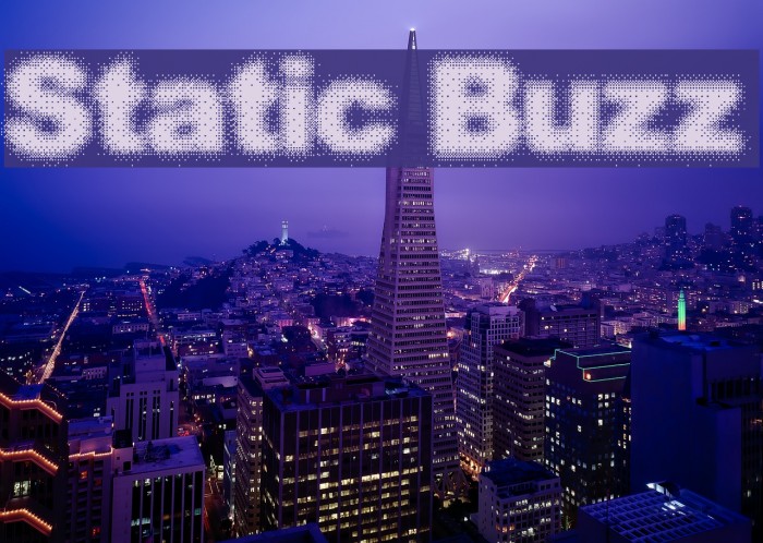 Static Buzz Font examples