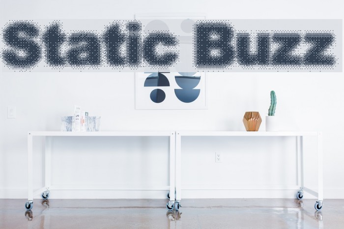 Static Buzz Font examples