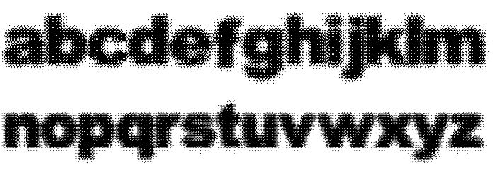 Static Buzz Font LOWERCASE