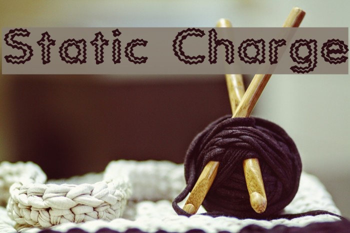 Static Charge Font examples