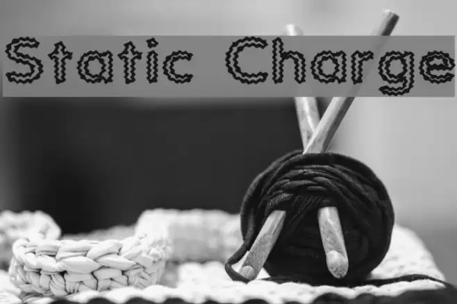 Static Charge Schriftart examples