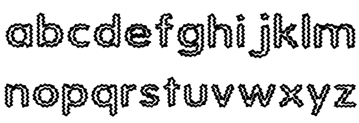 Static Charge Font LOWERCASE