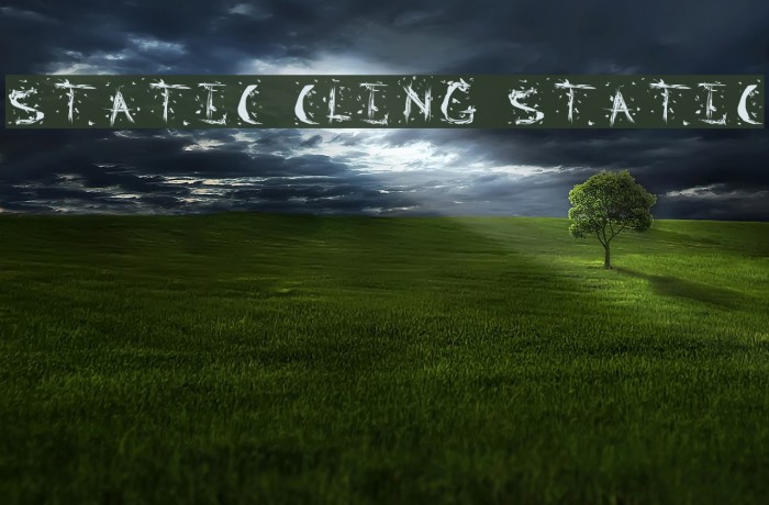Static Cling Static Font examples