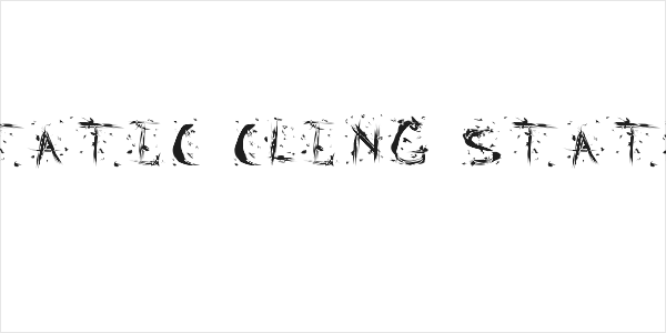 Static Cling Static Logo