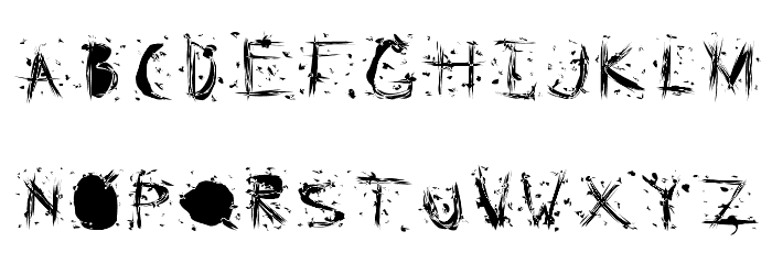 Static Cling Static Font LOWERCASE