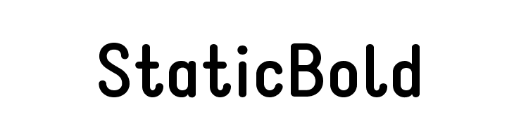 StaticBold Font