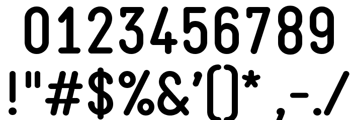 StaticBold Font OTHER CHARS