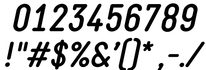 StaticBoldItalic Font OTHER CHARS