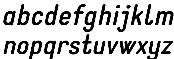 StaticBoldItalic Font LOWERCASE