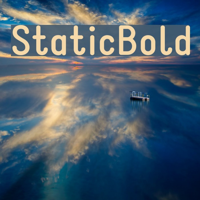 StaticBold Font examples