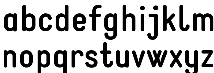 StaticBold Font LOWERCASE