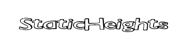 StaticHeights  フリーフォントのダウンロード