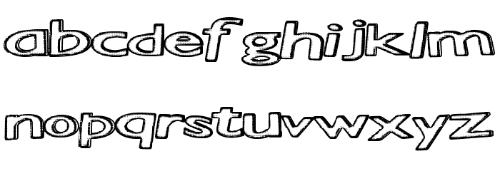 StaticHeights Font LOWERCASE