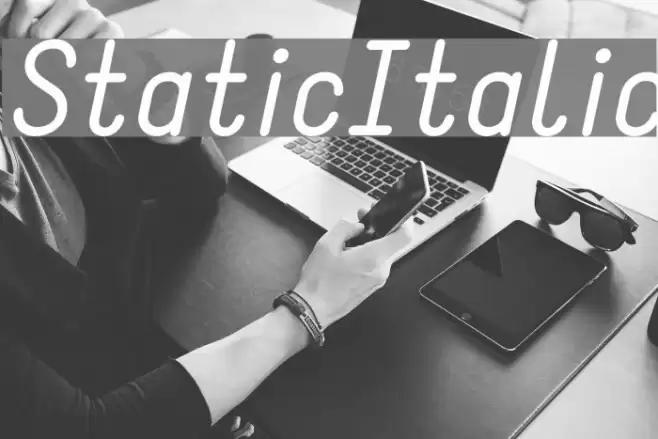 StaticItalic Fuentes examples