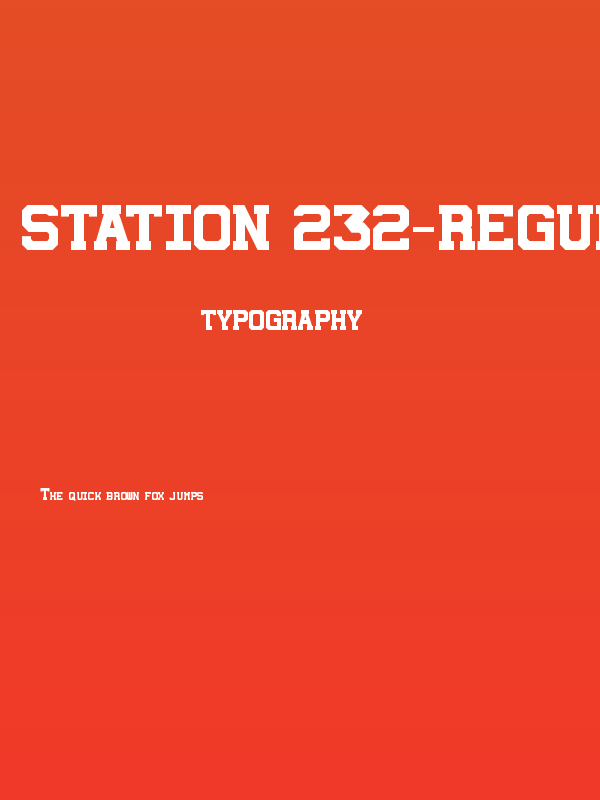 Station 232-Regular Poster