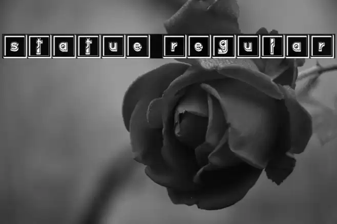 Statue Regular Caratteri examples